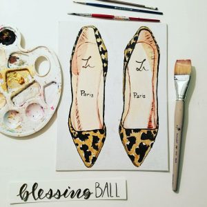 Canvas Acrylic Wall Art Painting of Shoes
